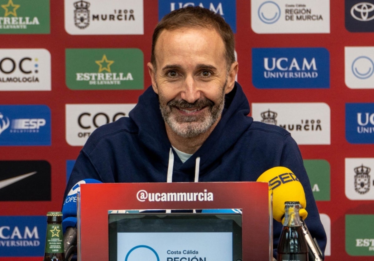Sito Alonso, el entrenador del UCAM Murcia, este viernes.