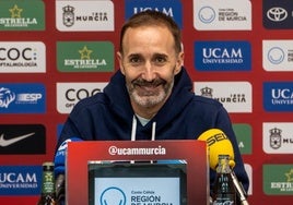 Sito Alonso, el entrenador del UCAM Murcia, este viernes.