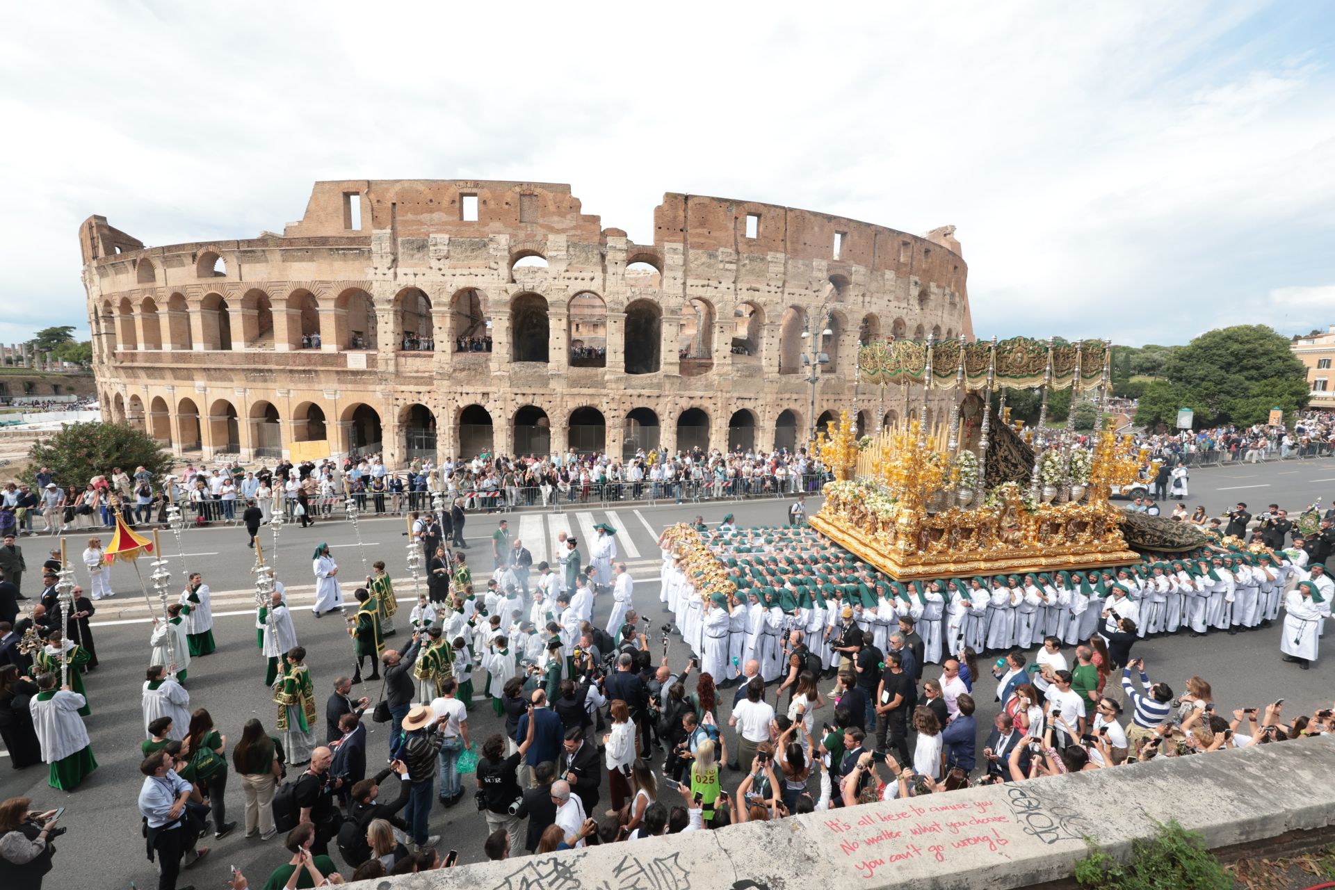 La Gran Procesión de la Esperanza en Roma, en imágenes