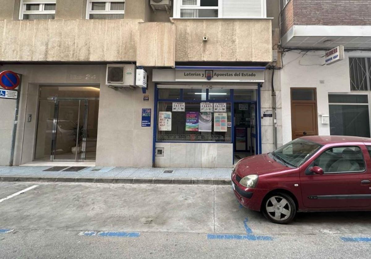 Imagen de la administración de Lotería de Torre del Mar.