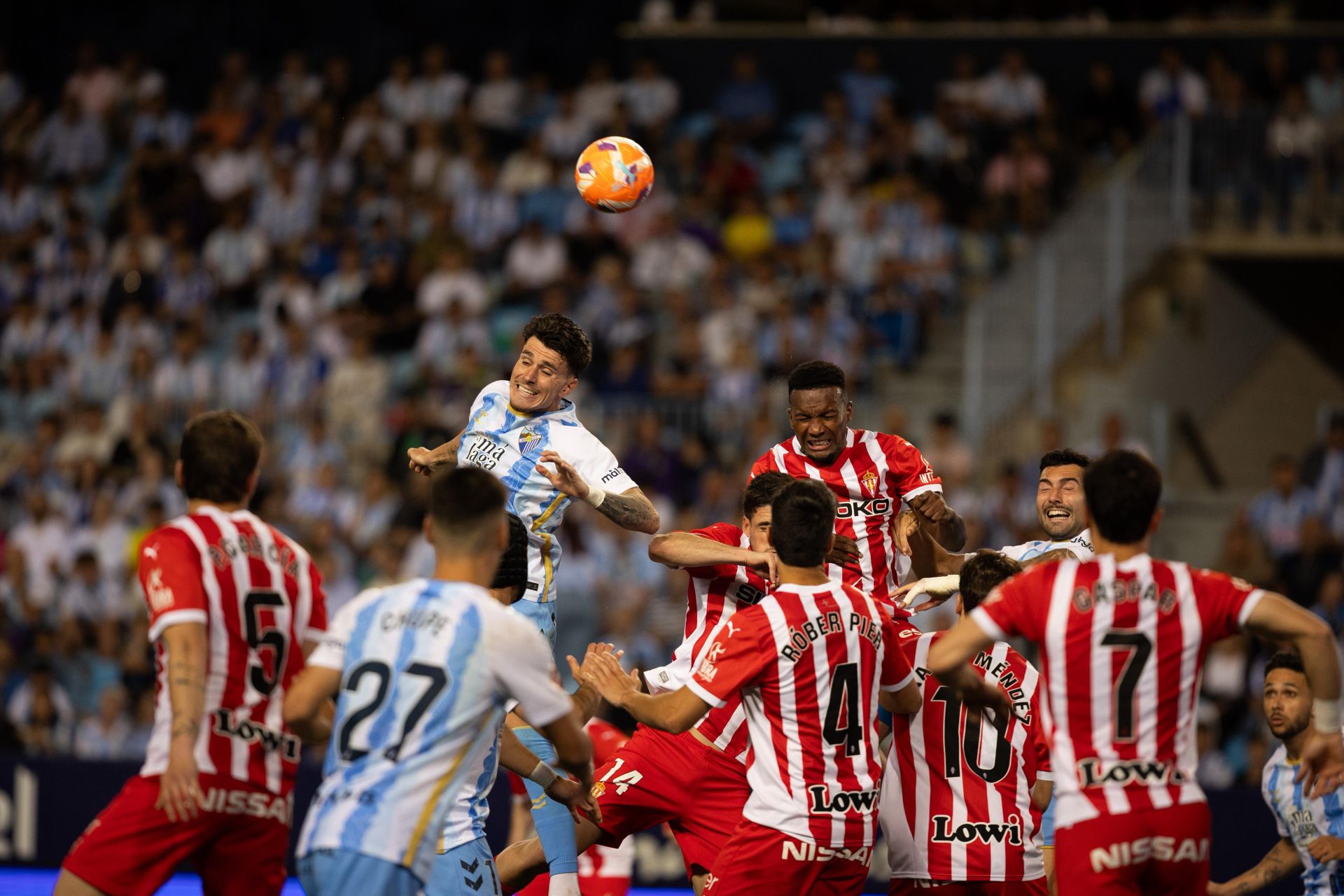 Las mejores imágenes del Málaga-Sporting