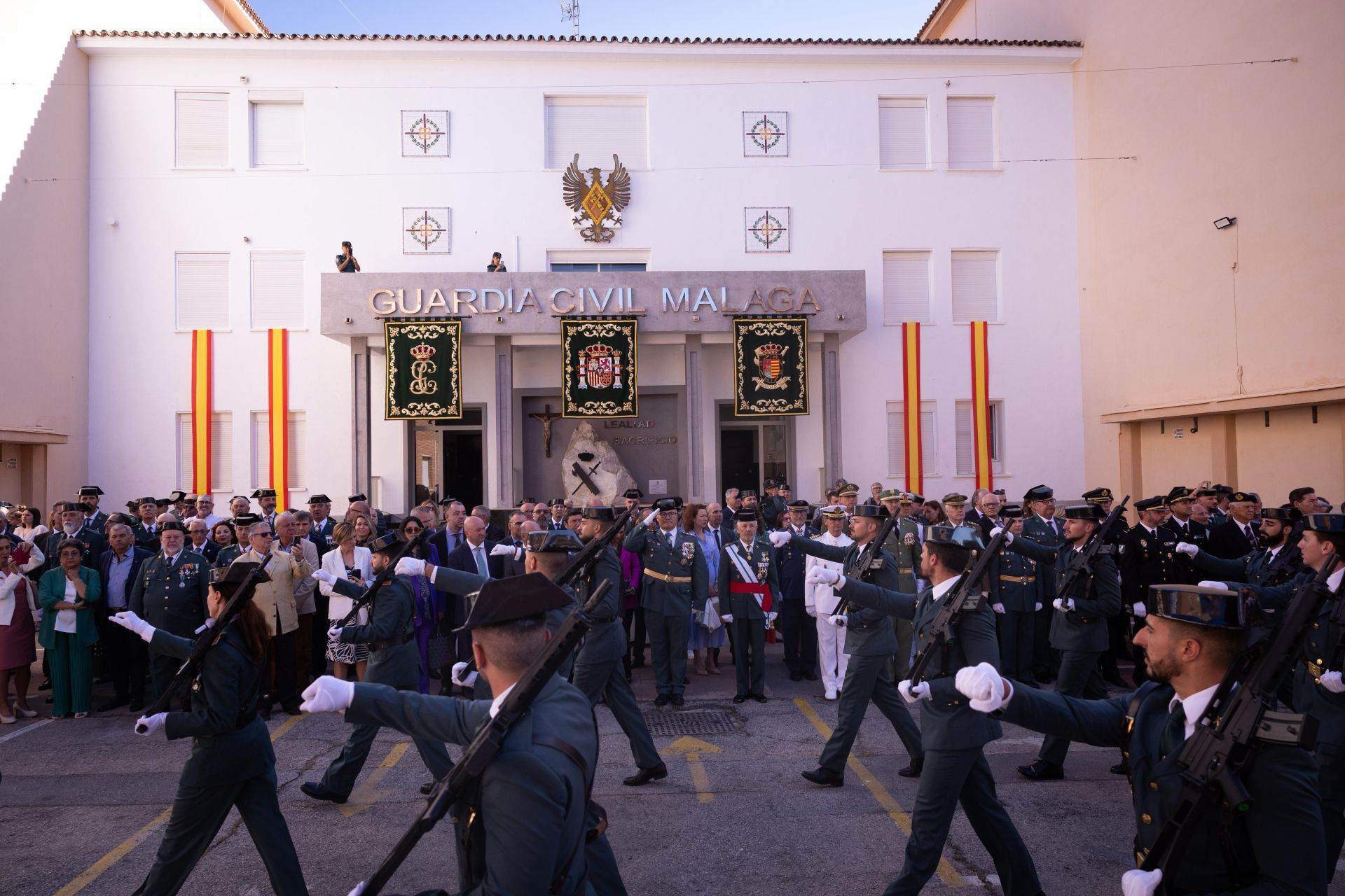 Acto en Málaga para celebrar los 181 años de servicio de la Guardia Civil