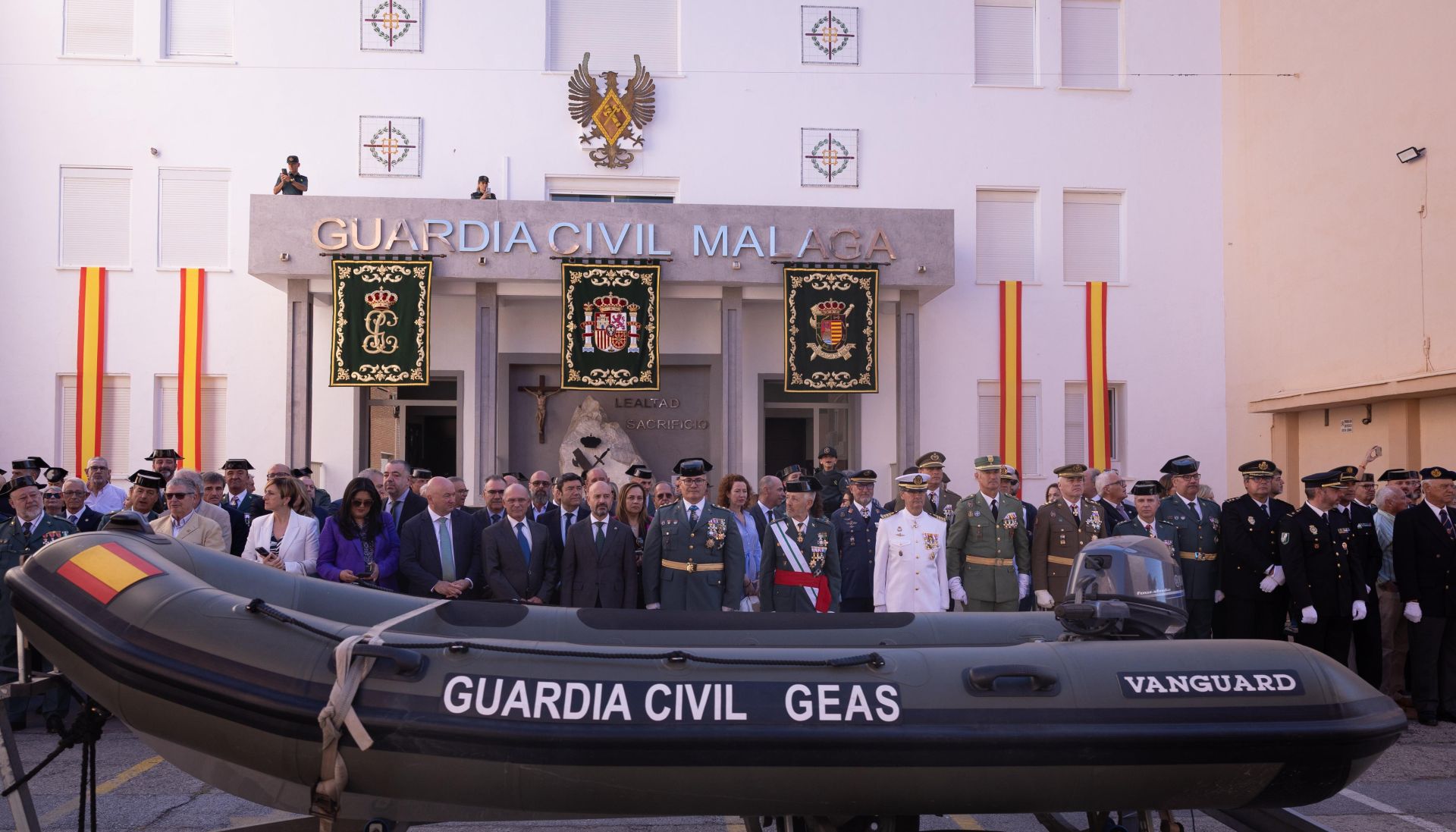 Acto en Málaga para celebrar los 181 años de servicio de la Guardia Civil