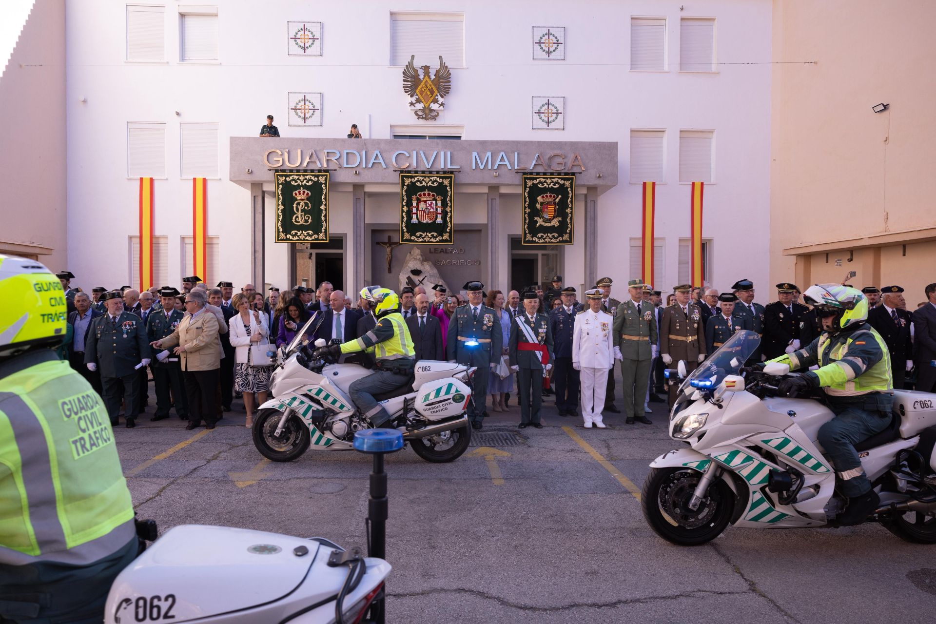 Acto en Málaga para celebrar los 181 años de servicio de la Guardia Civil