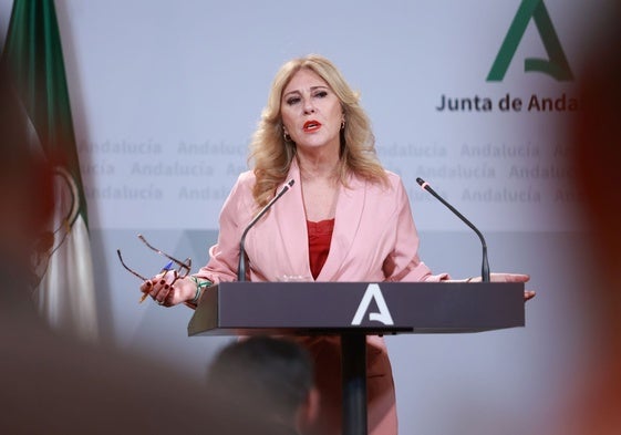Carolina España, consejera de Hacienda y portavoz de la Junta.