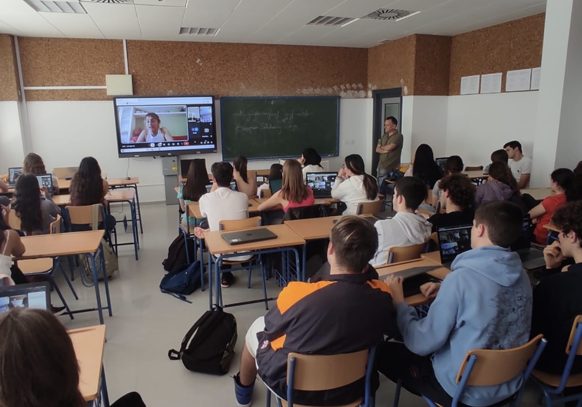 Aula en el IES Las Viñas de Manilva.