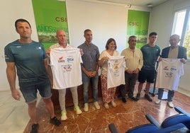 Acto de presentación de la prueba deportiva solidaria, este jueves en la finca La Mayora.