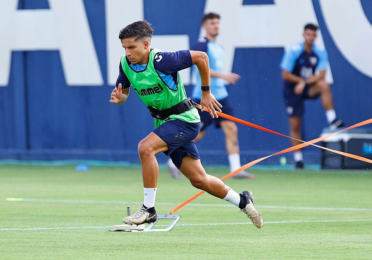 Haitam, durante un entrenamiento al comienzo de la temporada.