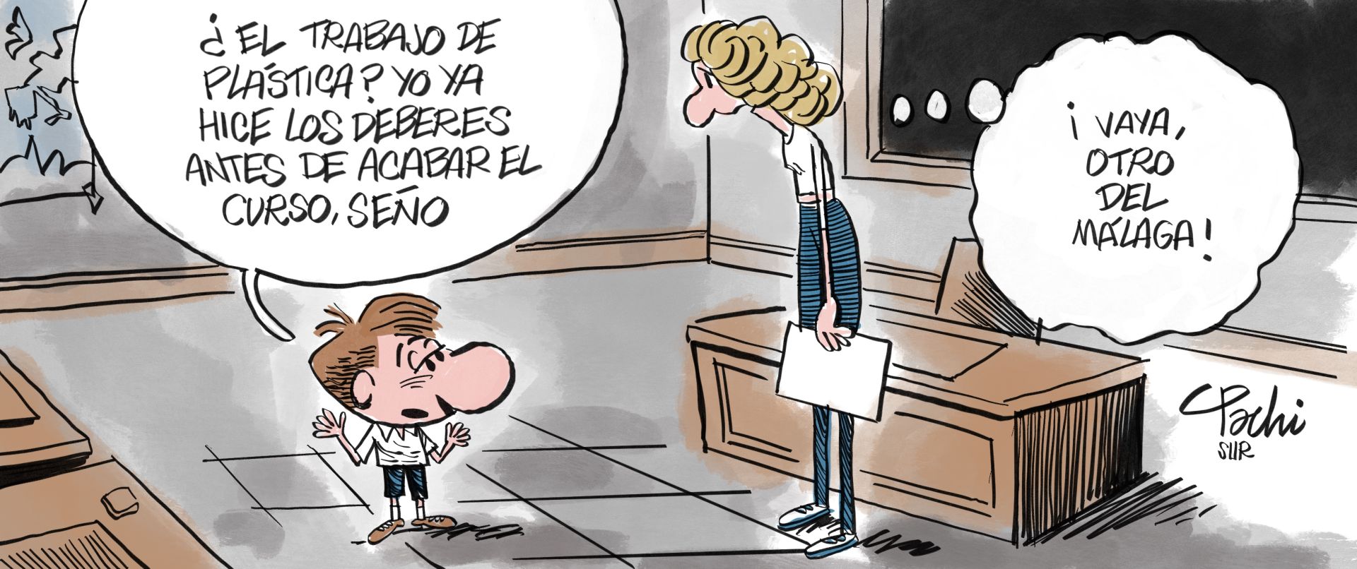 La actualidad deportiva del mes de mayo, en las viñetas de Pachi