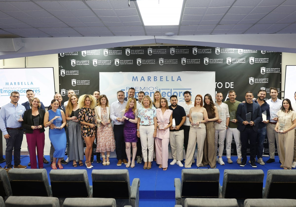 La alcaldesa, Ángeles Muñoz, en los reconocimientos a los empresarios de la ciudad.