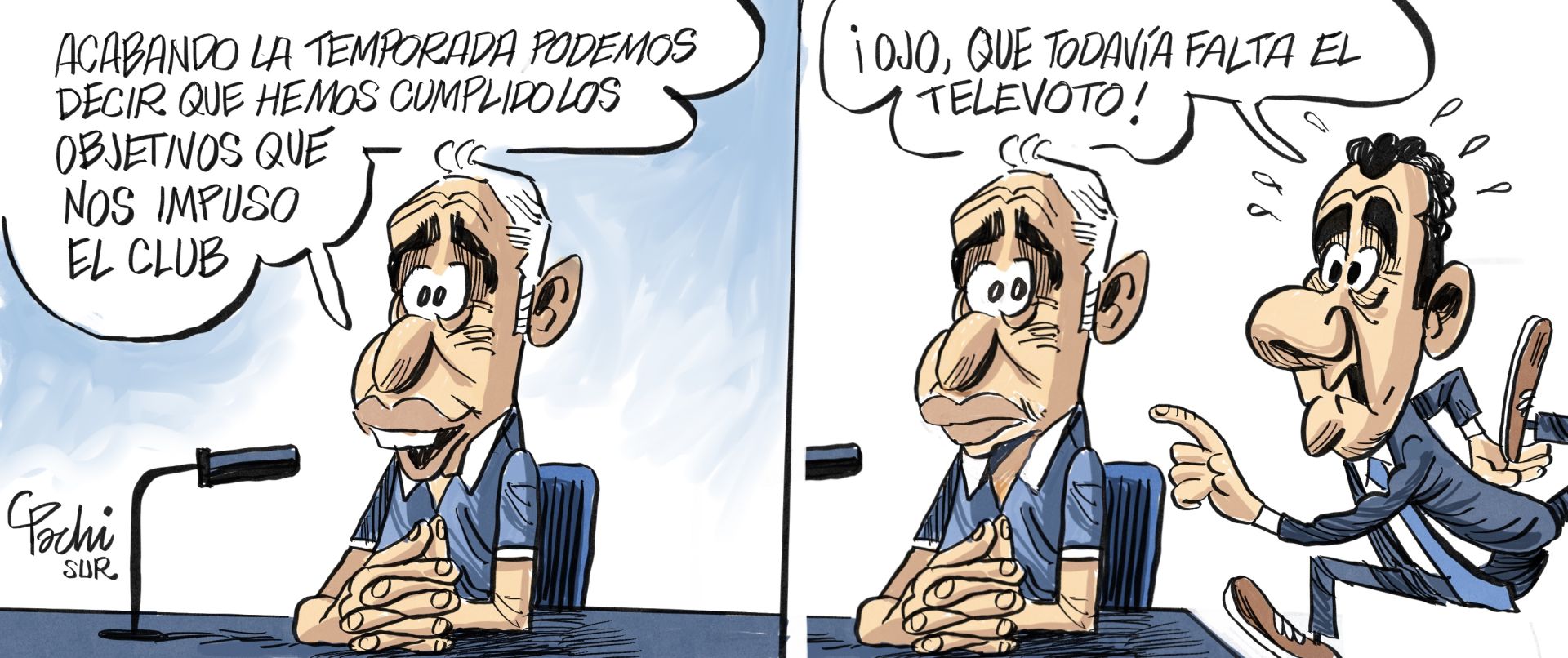 La actualidad deportiva del mes de mayo, en las viñetas de Pachi