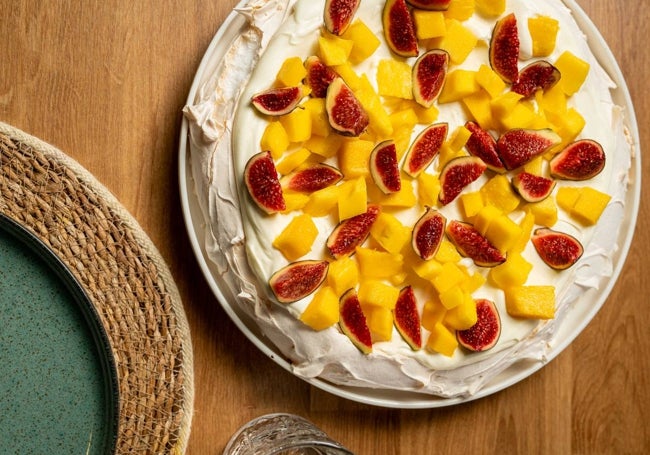 Tarta Pavlova de Tasca Láska.
