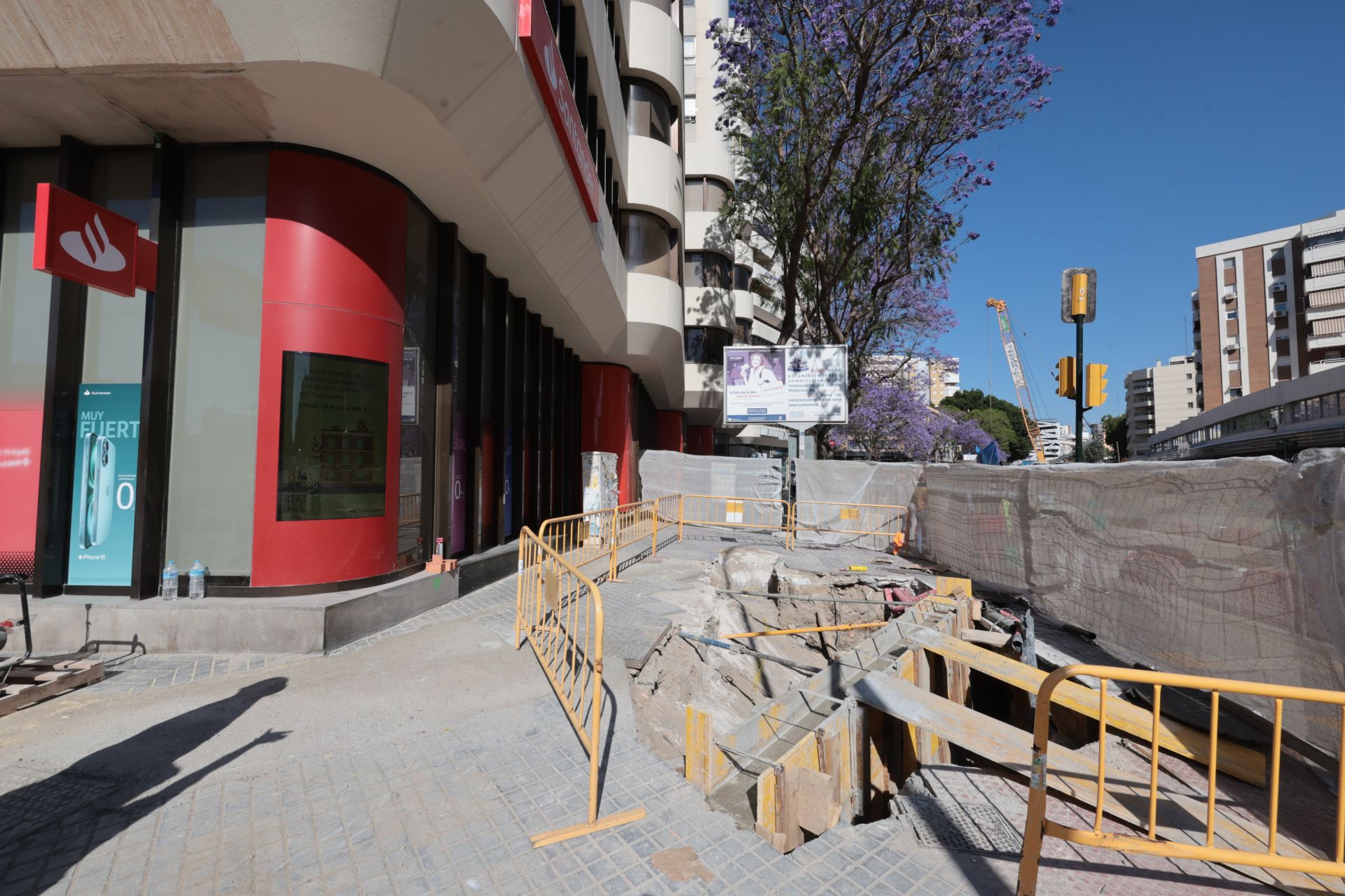 Asi avanzan las obras del metro de Málaga en Hilera