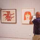 Algunos de los cuadros de la exposición.