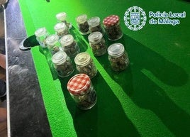Marihuana oculta en un billar o tras falsos enchufes: dos detenidos tras caer en Málaga una asociación procannabis