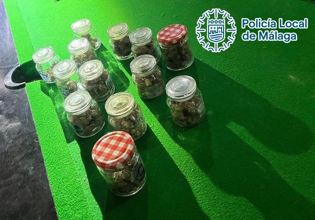 Marihuana oculta en un billar o tras falsos enchufes: dos detenidos tras caer en Málaga una asociación procannabis