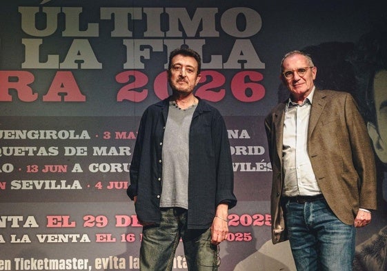 Manolo García y Quimi Portet, en la presentación de su gira.