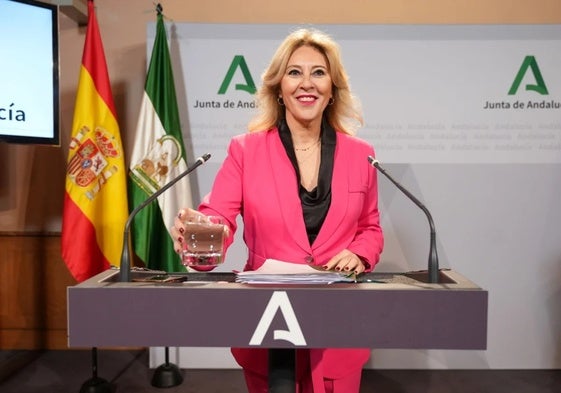 Carolina España, consejera de Hacienda de la Junta de Andalucía.
