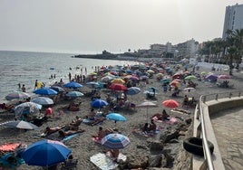 Imagen de la nerjeña playa de La Torrecilla.