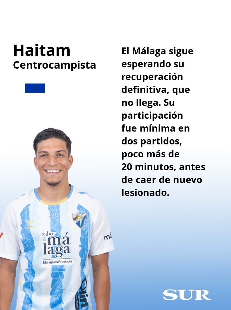 Las notas finales de los futbolistas del Málaga