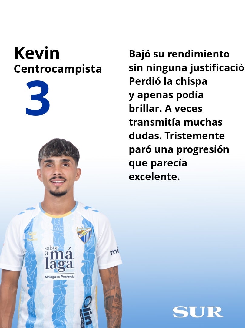 Las notas finales de los futbolistas del Málaga