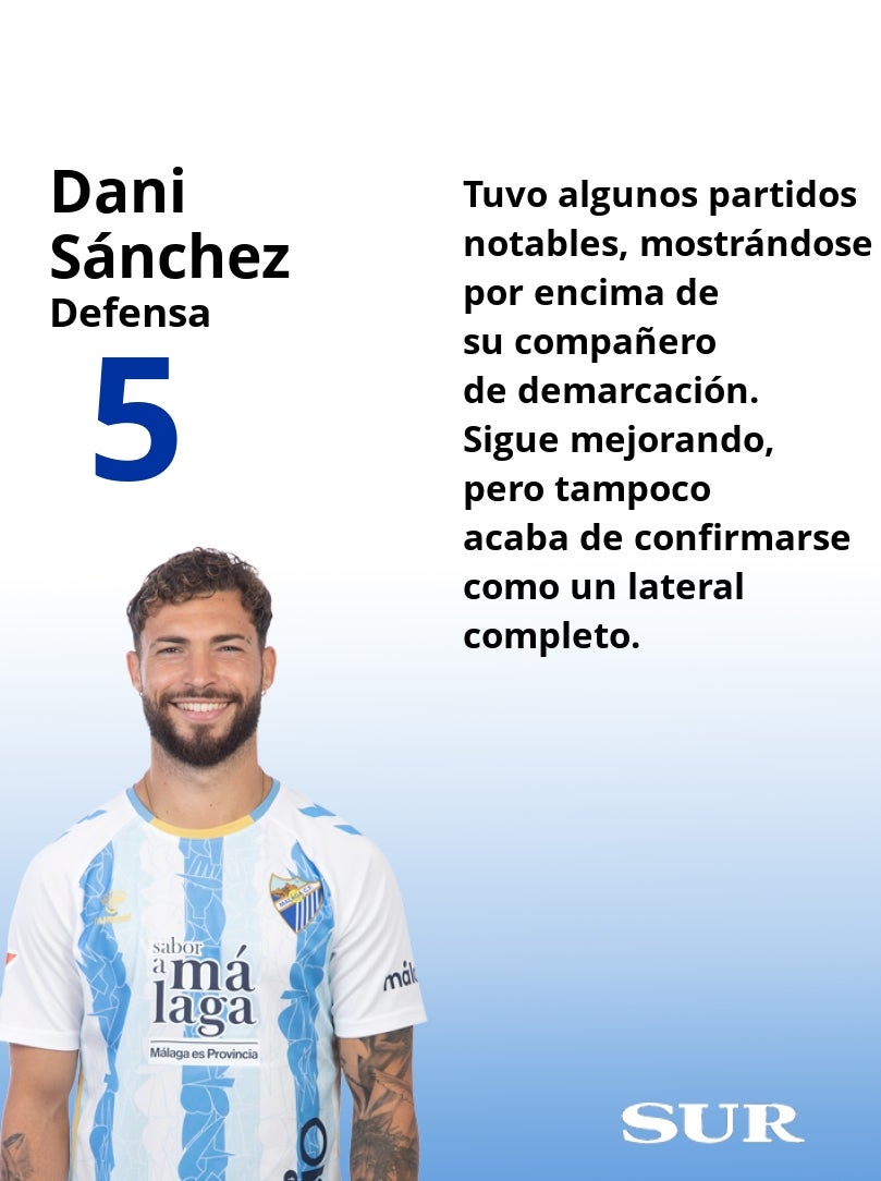 Las notas finales de los futbolistas del Málaga
