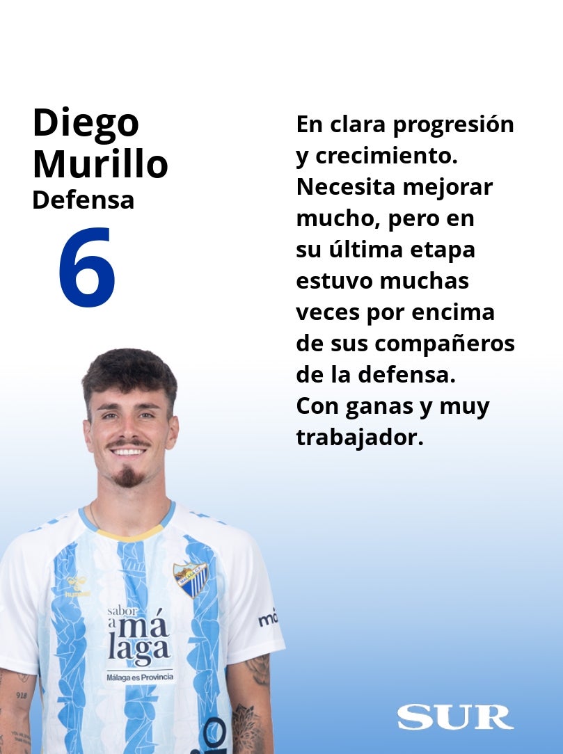 Las notas finales de los futbolistas del Málaga