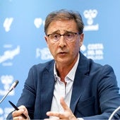 Loren Juarros, durante la comparecencia del martes.