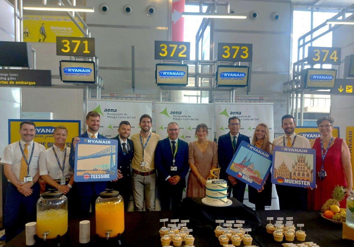 Ryanair inaugura tres nuevas rutas desde el aeropuerto de Málaga