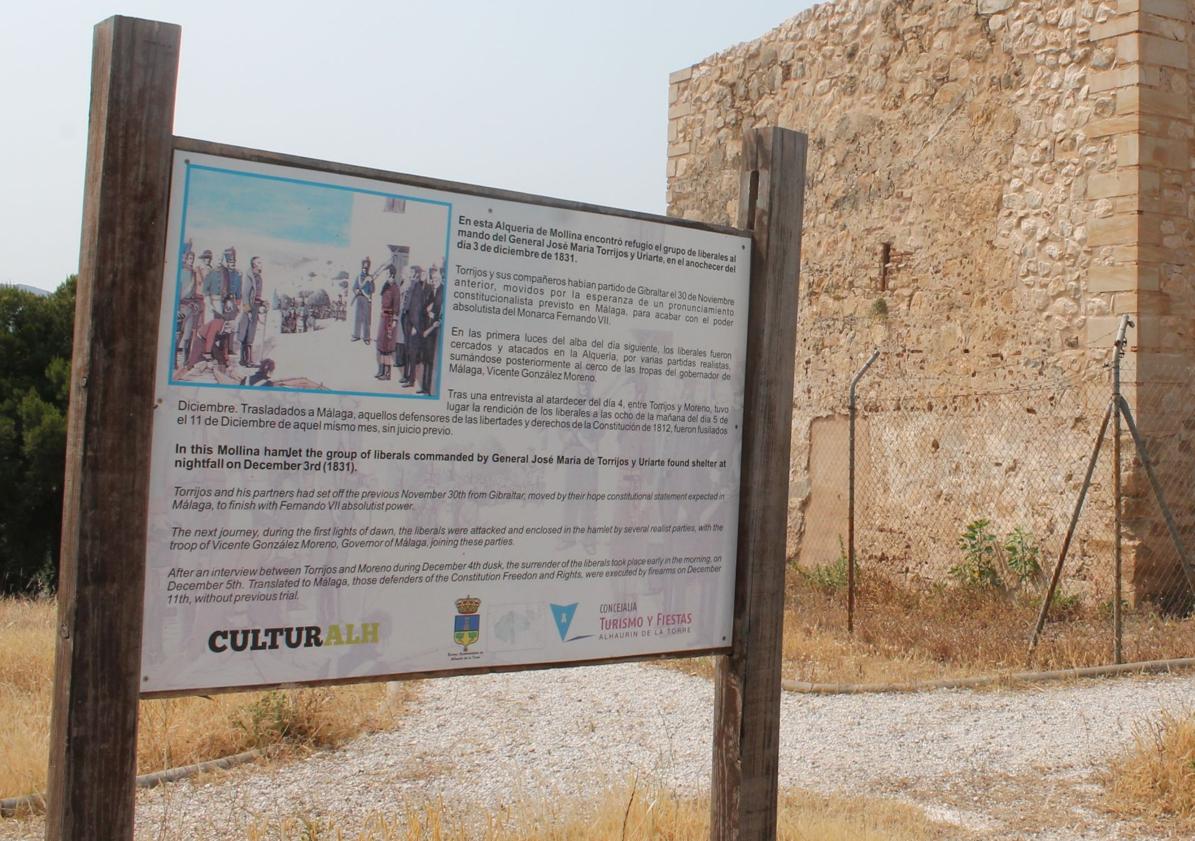 Imagen principal - El lugar del Valle del Guadalhorce donde pudo haber cambiado la historia de España y los Borbones