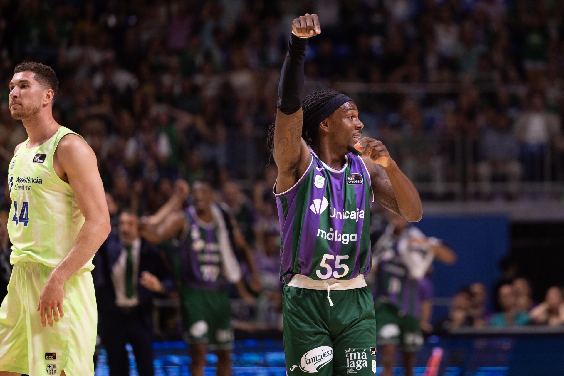 El Unicaja- Barcelona, en imágenes