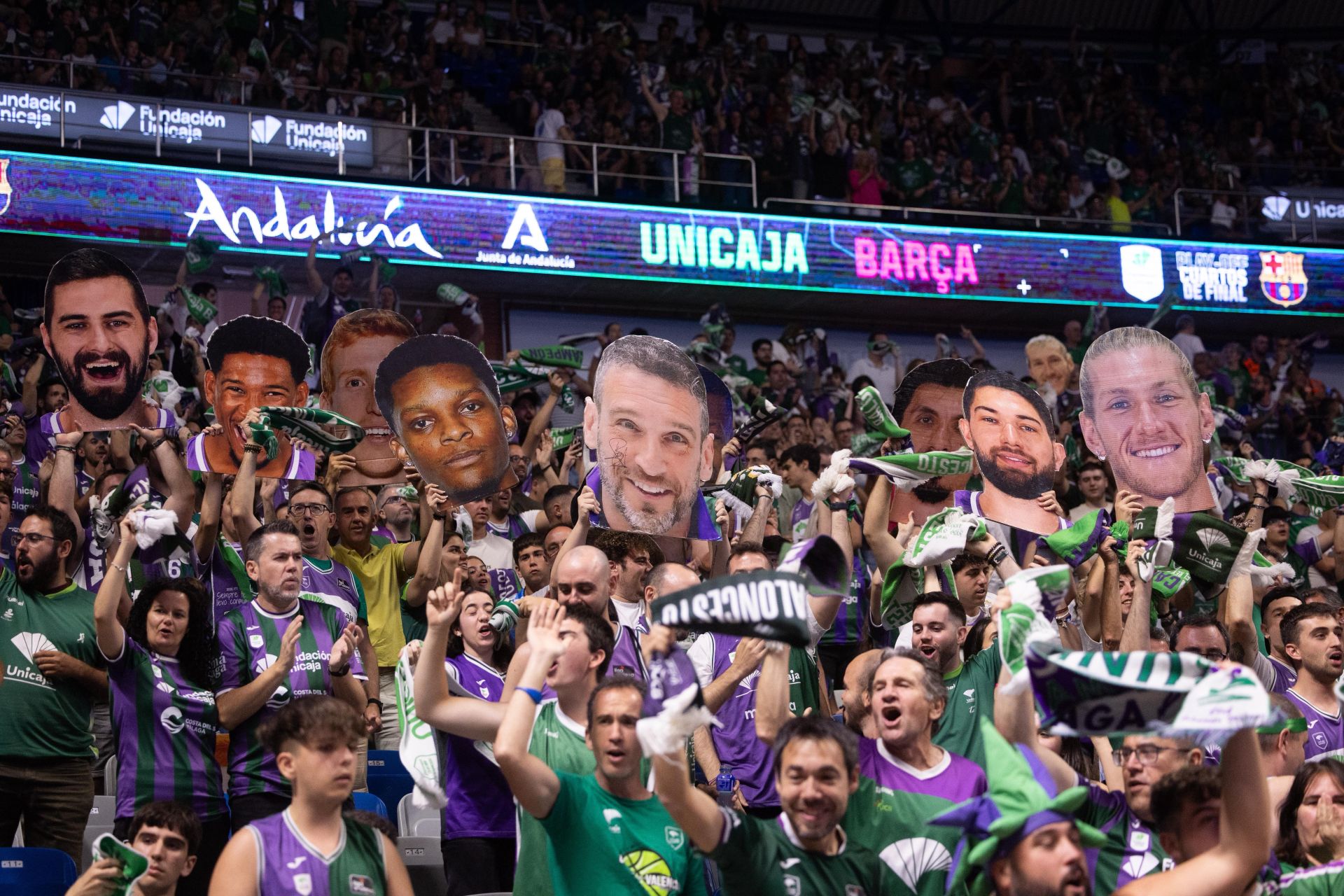 El Unicaja- Barcelona, en imágenes