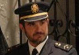 Antonio Ramos Pérez, de uniforme.