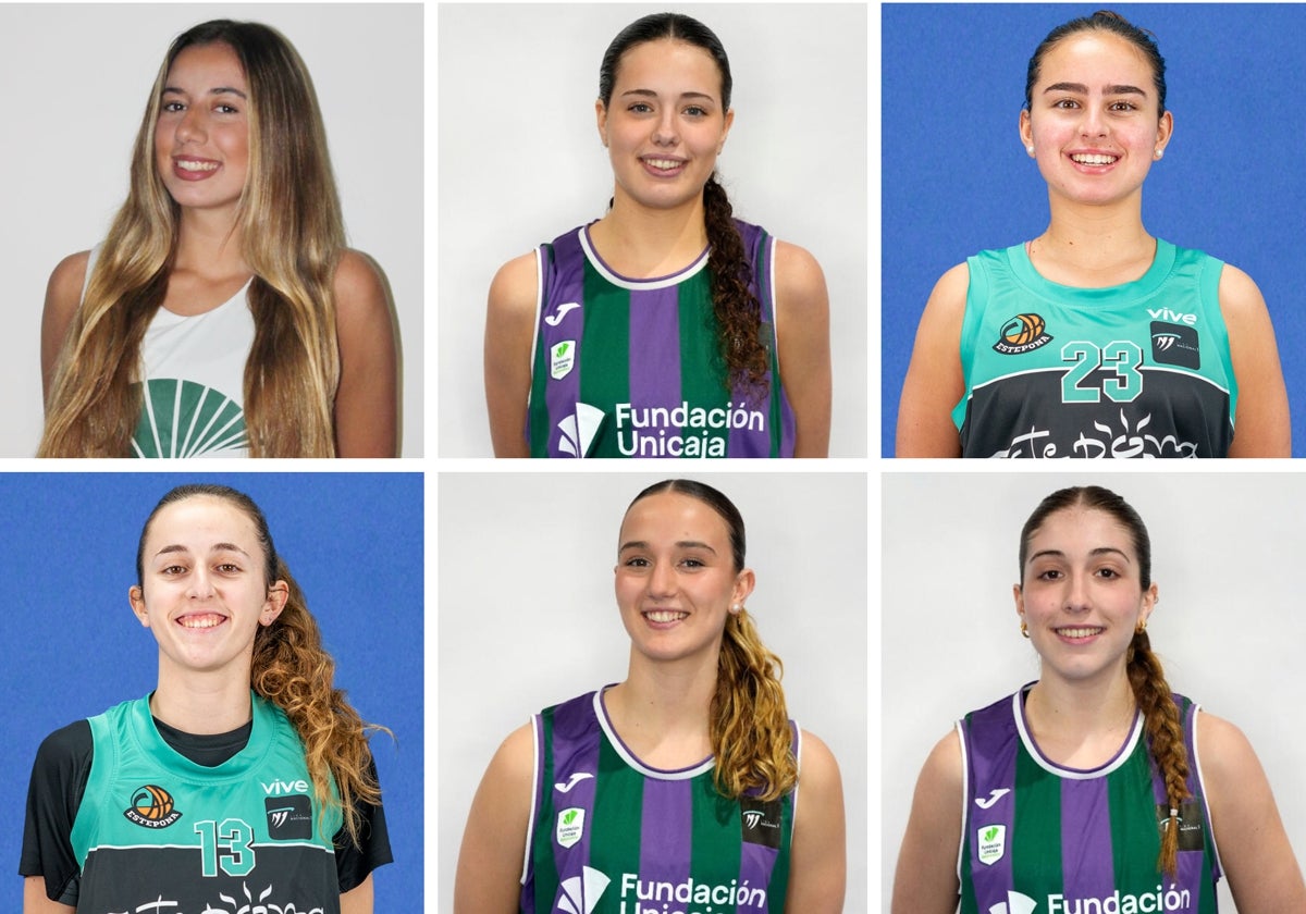 De arriba abajo y de izquierda a derecha: Moreno, Ramírez, Llavero, Vera, Muñoz y Falcón
