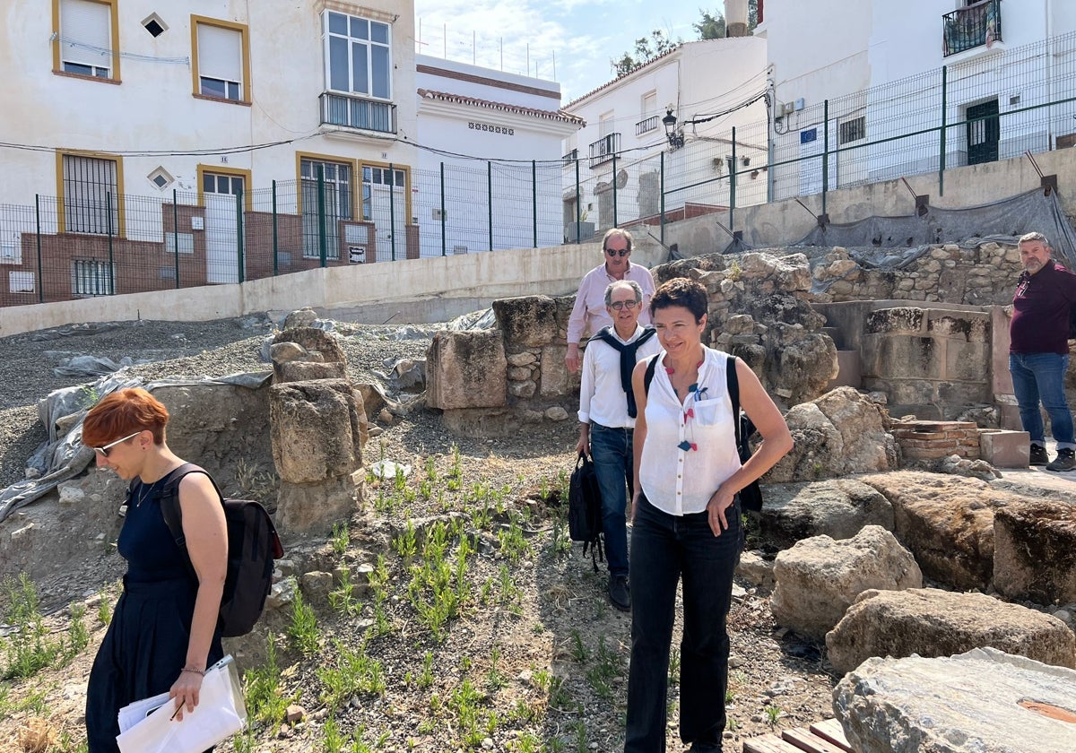 Restos arqueológicos hallados en la Plaza de la Constitución.