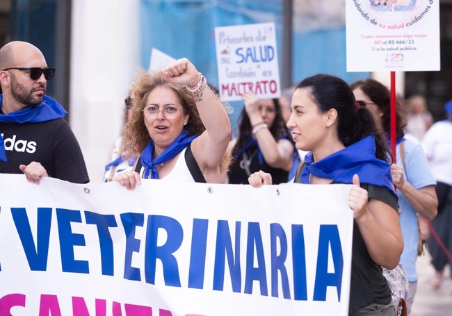 Pancartas reivindicativas.