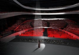 Diseño del salón principal del Auditorio de Málaga, que tendrá una capacidad para 1.700 espectadores.