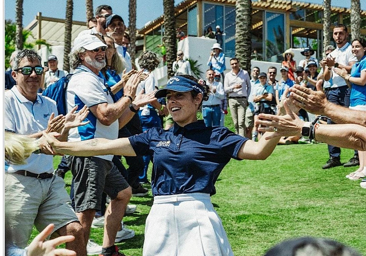 Ana Peláez vuelve a sonreír al terminar tercera en el Tenerife Women's Open