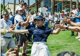 Ana Peláez vuelve a sonreír al terminar tercera en el Tenerife Women's Open
