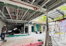 Estado actual del local, donde se están llevando a cabo unas obras para su total remodelación.