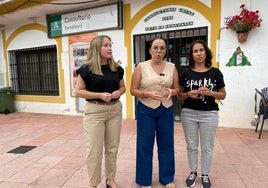 De izquierda a derecha, Alicia Murillo, Ana Bermúdez y Diana Rubianes.