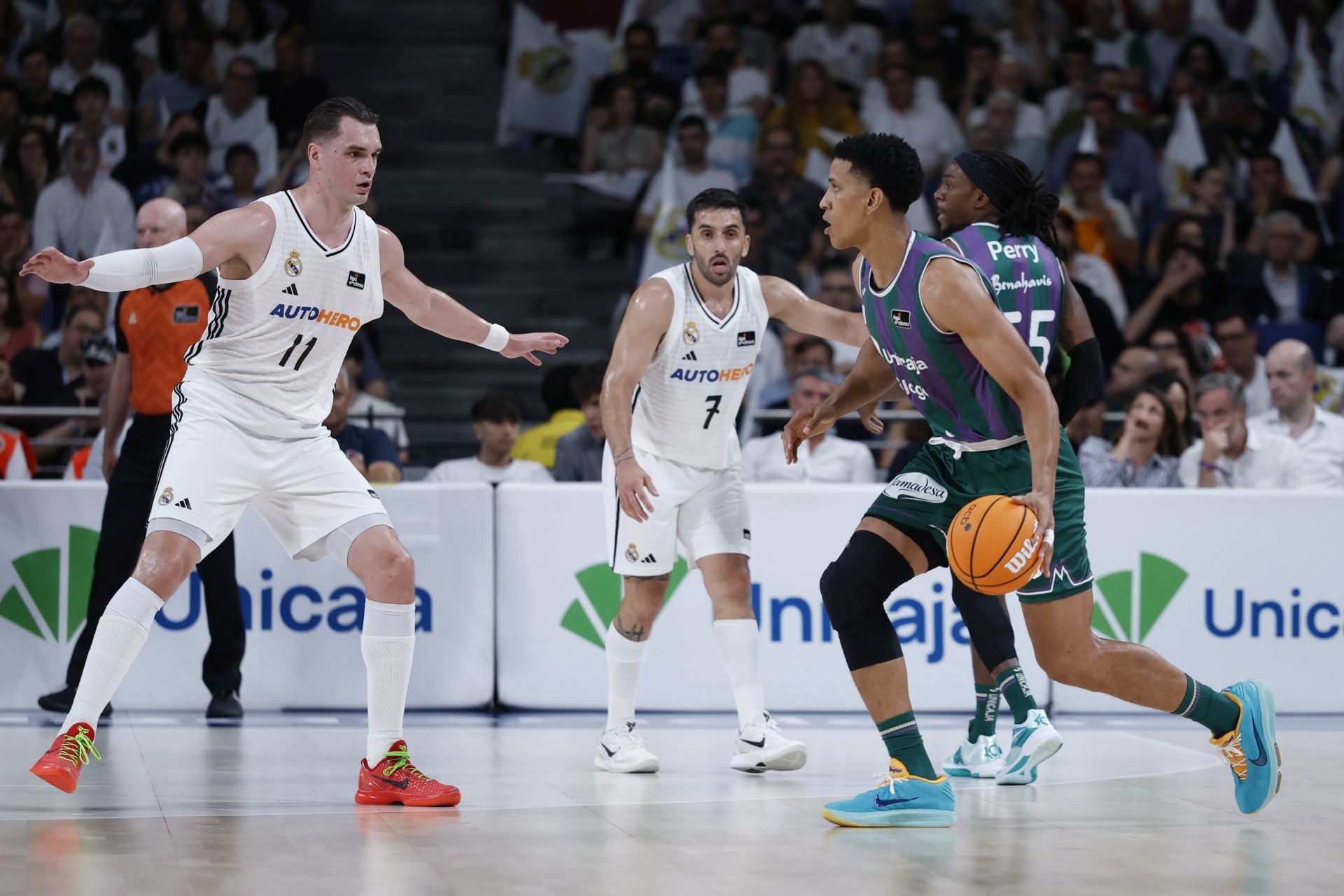 Las mejores imágenes del primer partido de las semifinales Unicaja-Real Madrid
