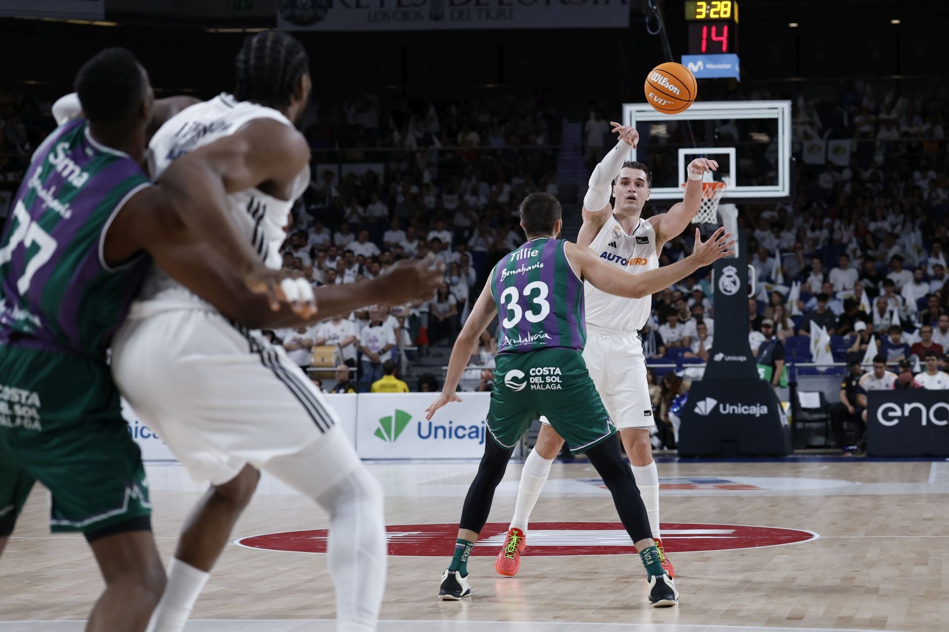 Las mejores imágenes del primer partido de las semifinales Unicaja-Real Madrid