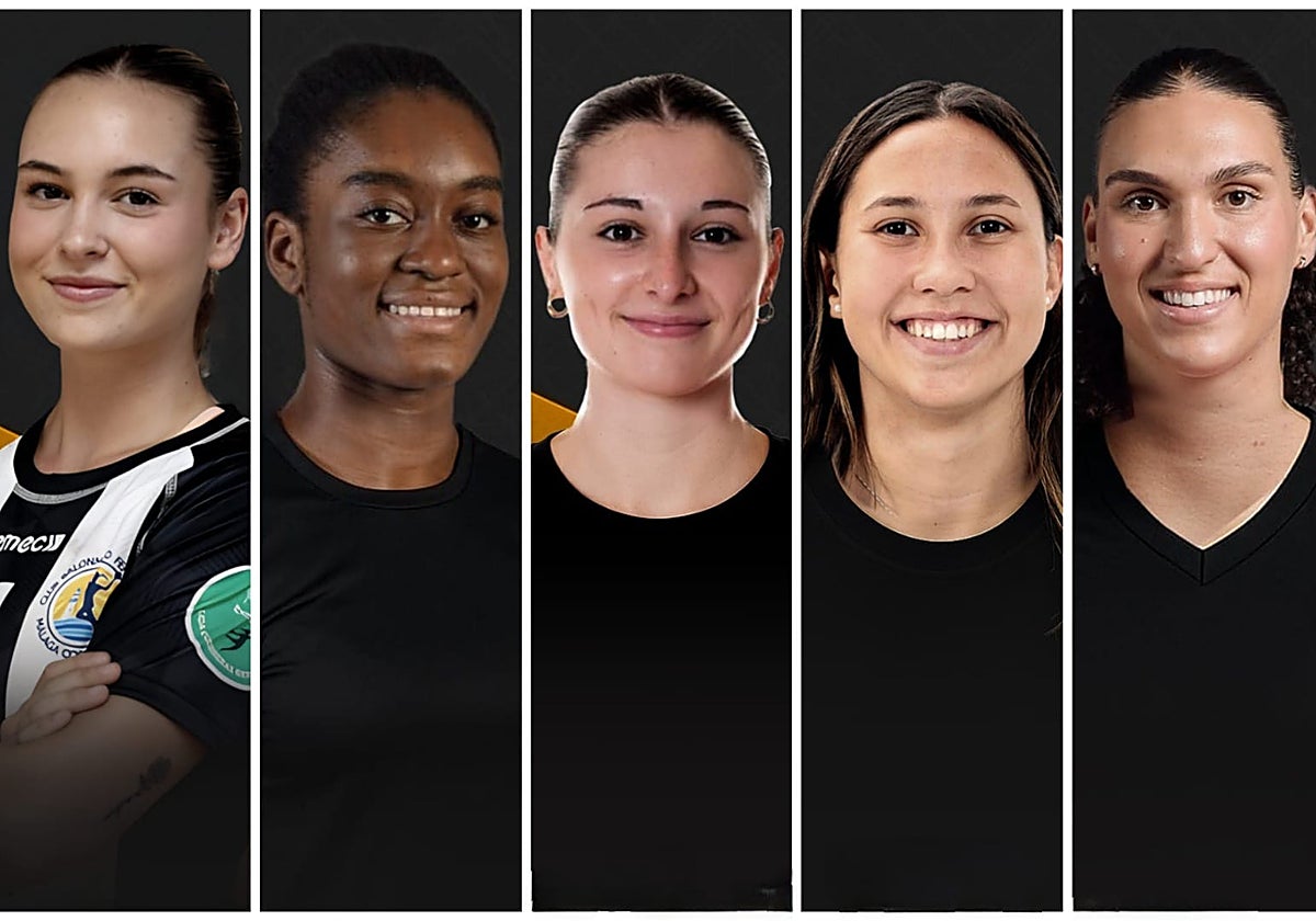 De izquierda a derecha: Piñeira, Clabel, Barros, Romero y Campos.