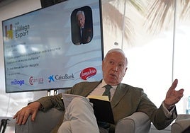 José Manuel García-Margallo, durante el coloquio.