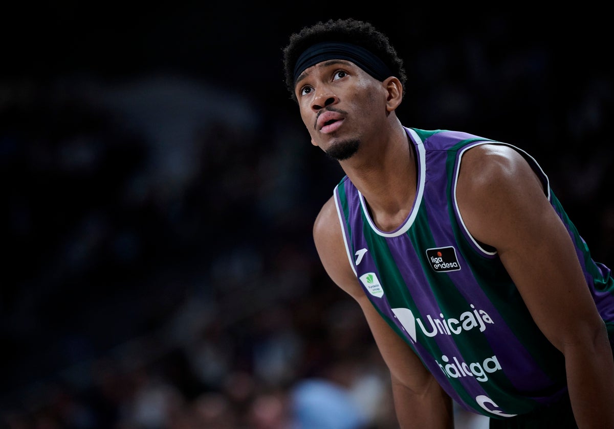 Kameron Taylor, durante el primer partido de la serie de semifinales ante el Real Madrid.