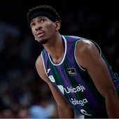 Kameron Taylor, durante el primer partido de la serie de semifinales ante el Real Madrid.