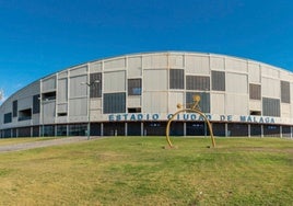 Panorámica del estadio Ciudad de Málaga.