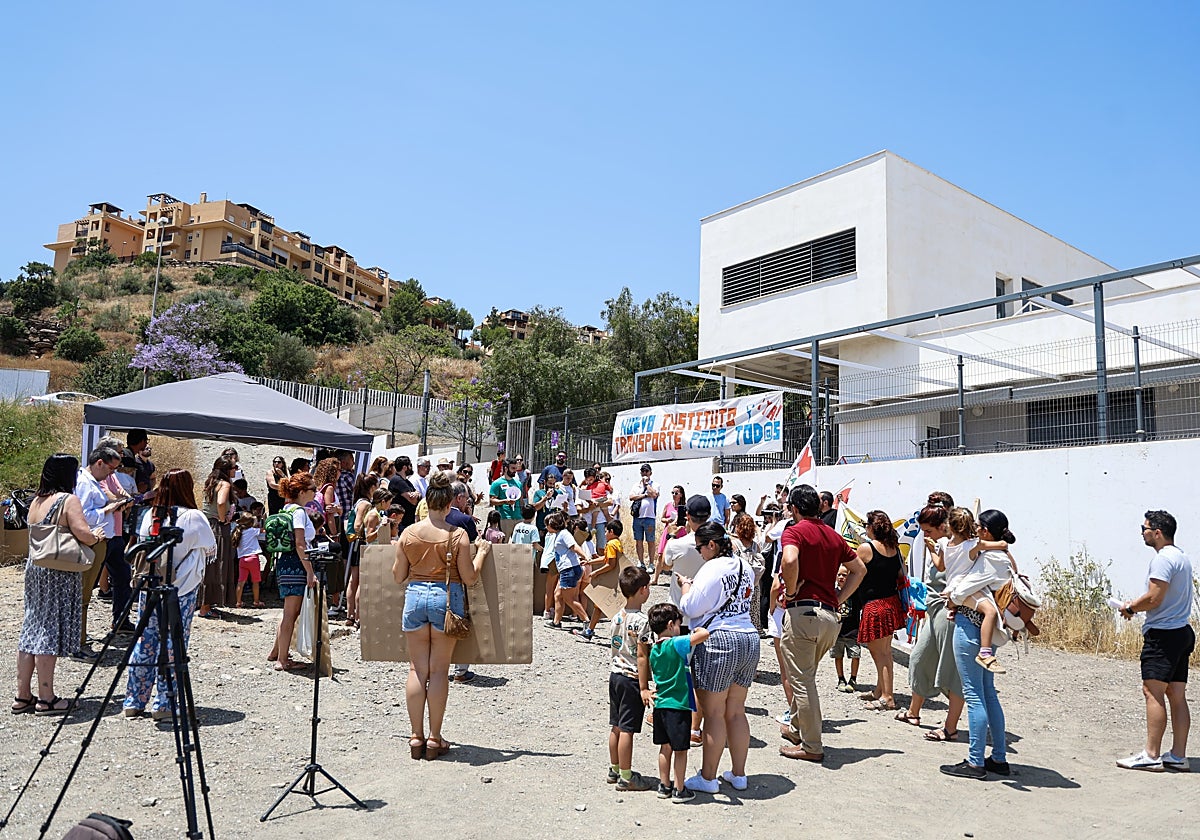 Participantes en la concentración.