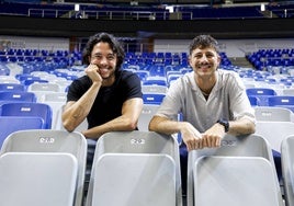 Javy y Pablo Imbroda, hermanos y artistas, tras la entrevista con SUR en el Martín Carpena.